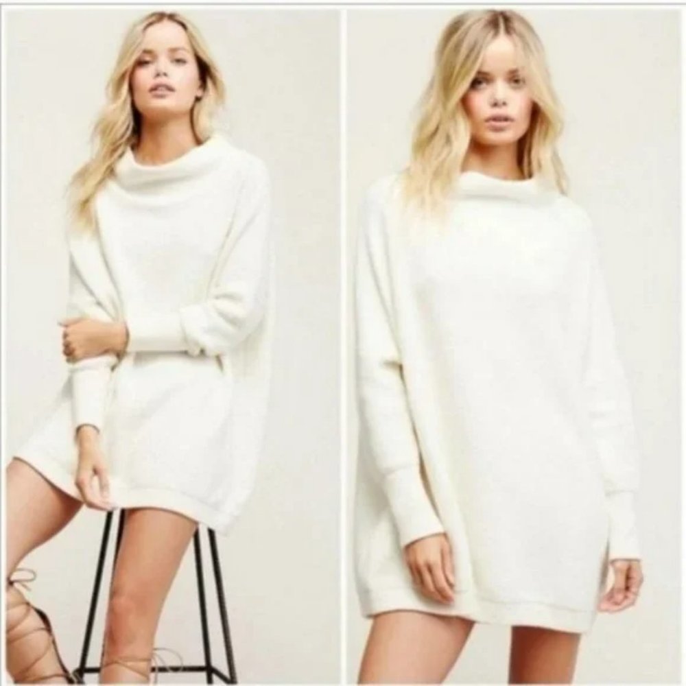 Free People Ottoman Tunic Sweater - Ivory